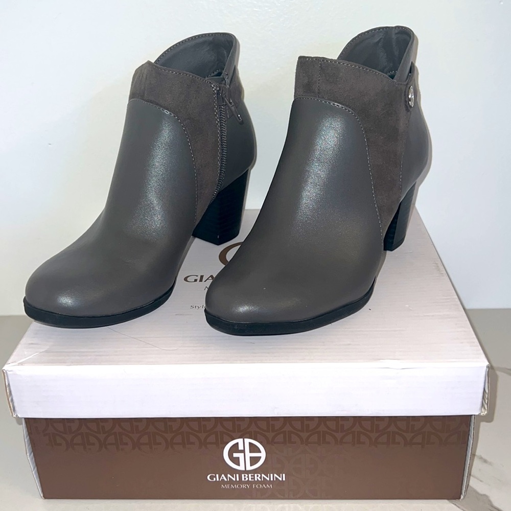 Giani Bernini Abalina Heeled Booties - Memory Foam Ankle Boots